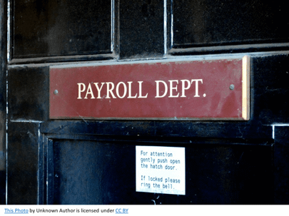 payroll department sign