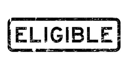 Title "Eligible" in black ink
