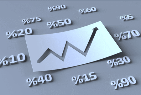 Multiple % and arrow