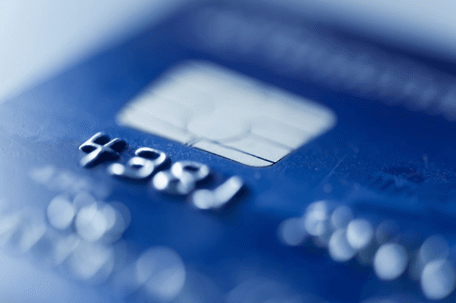 close up of credit card