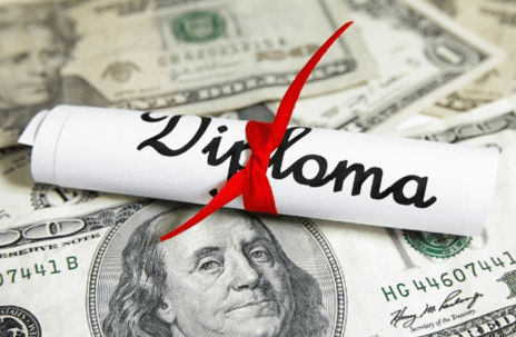 diploma on money