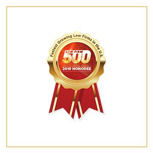 Fastest Growing Law Firms in the U.S. 500 2019 Honoree