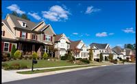 Row of homes on a street