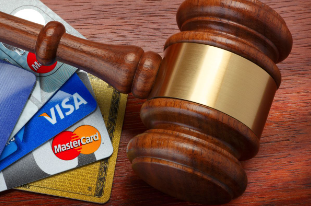 Judge's Gavel and Credit cards