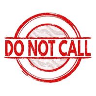 Red sign titled "DO NOT CALL"